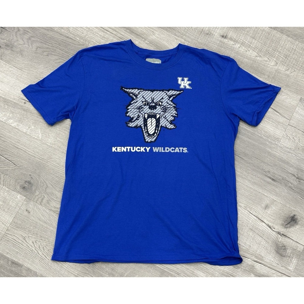 Captivating University Of Kentucky Wildcats Blue Shirt Mens Size XL NWOT NCAA